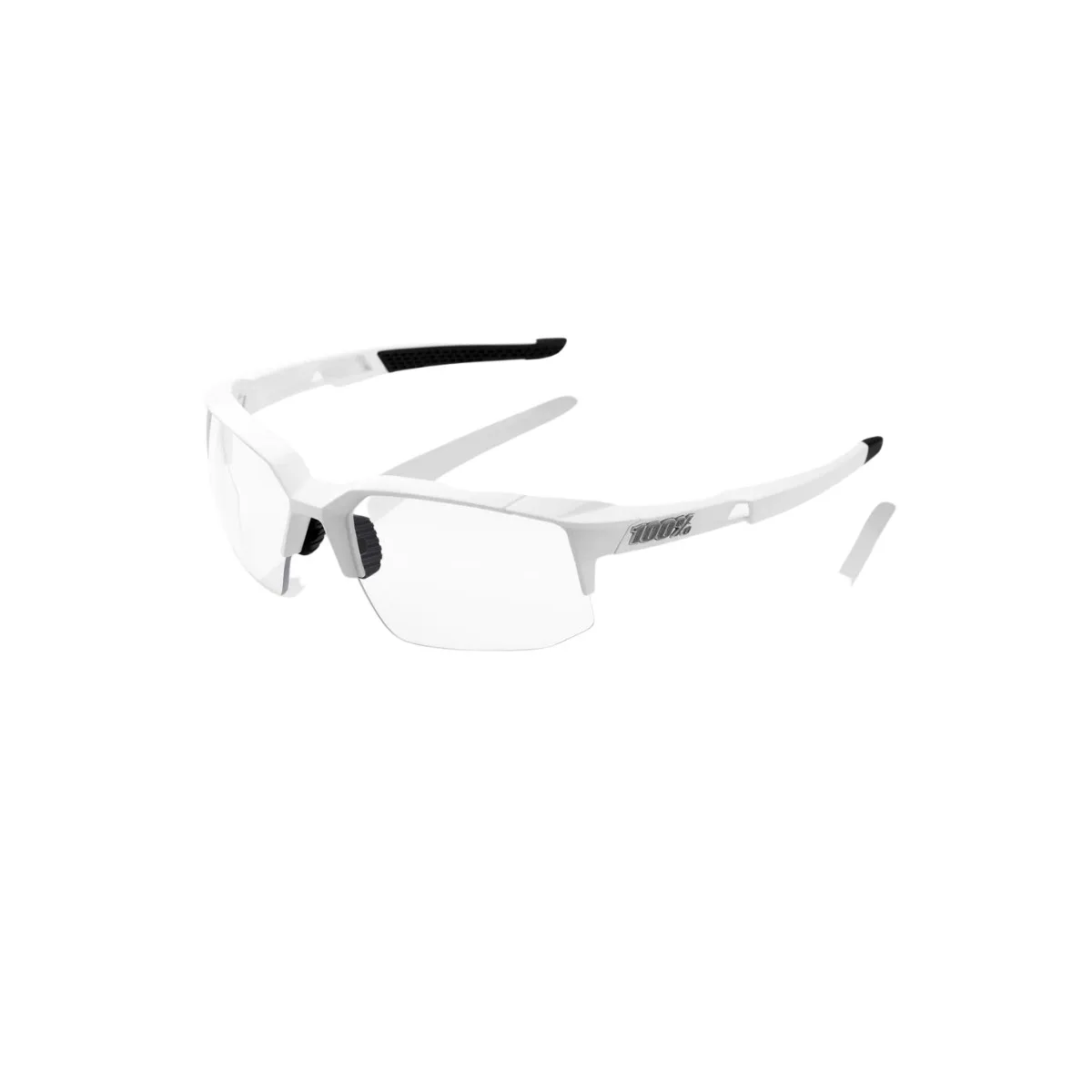 100% SPEEDCOUPE Soft Tact Pink White Glasses