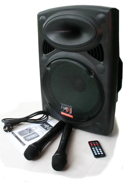 1500W Active and Passive Portable Bluetooth Sound System Speakers with 2 Microphones