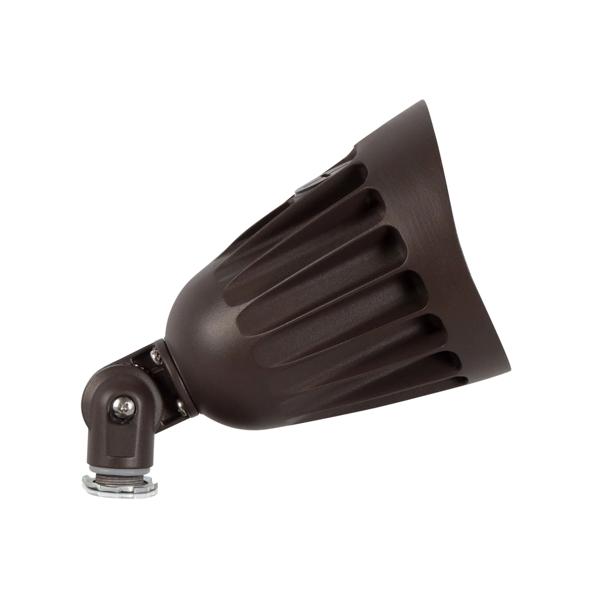 25W/20W/13W LED Bullet Flood Light - 100-277VAC - 3K/4K/5K CCT - NEMA 5H5V Beam Angle - Brown Finish