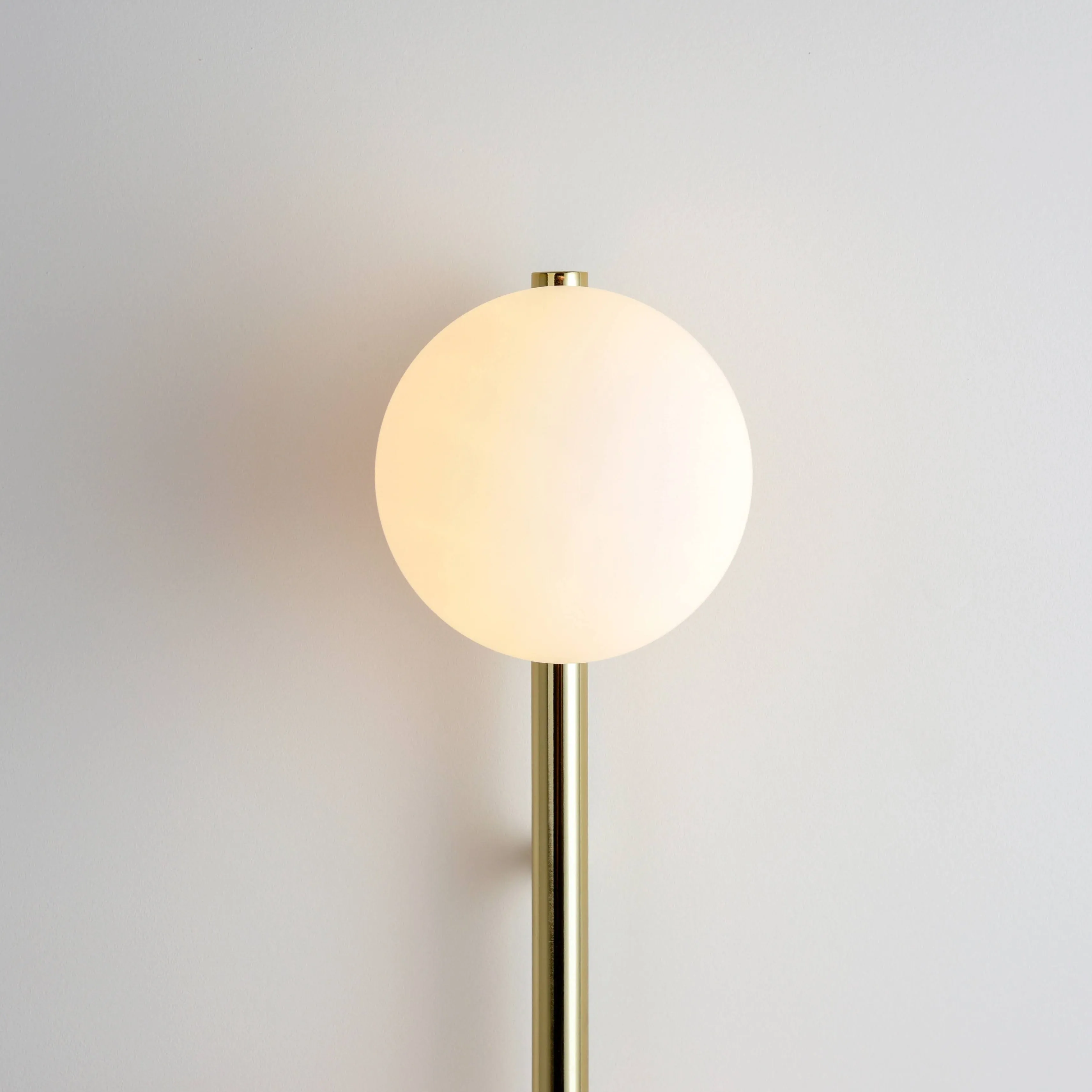 3 Shade Bar Opal Ball Wall Light | Brass