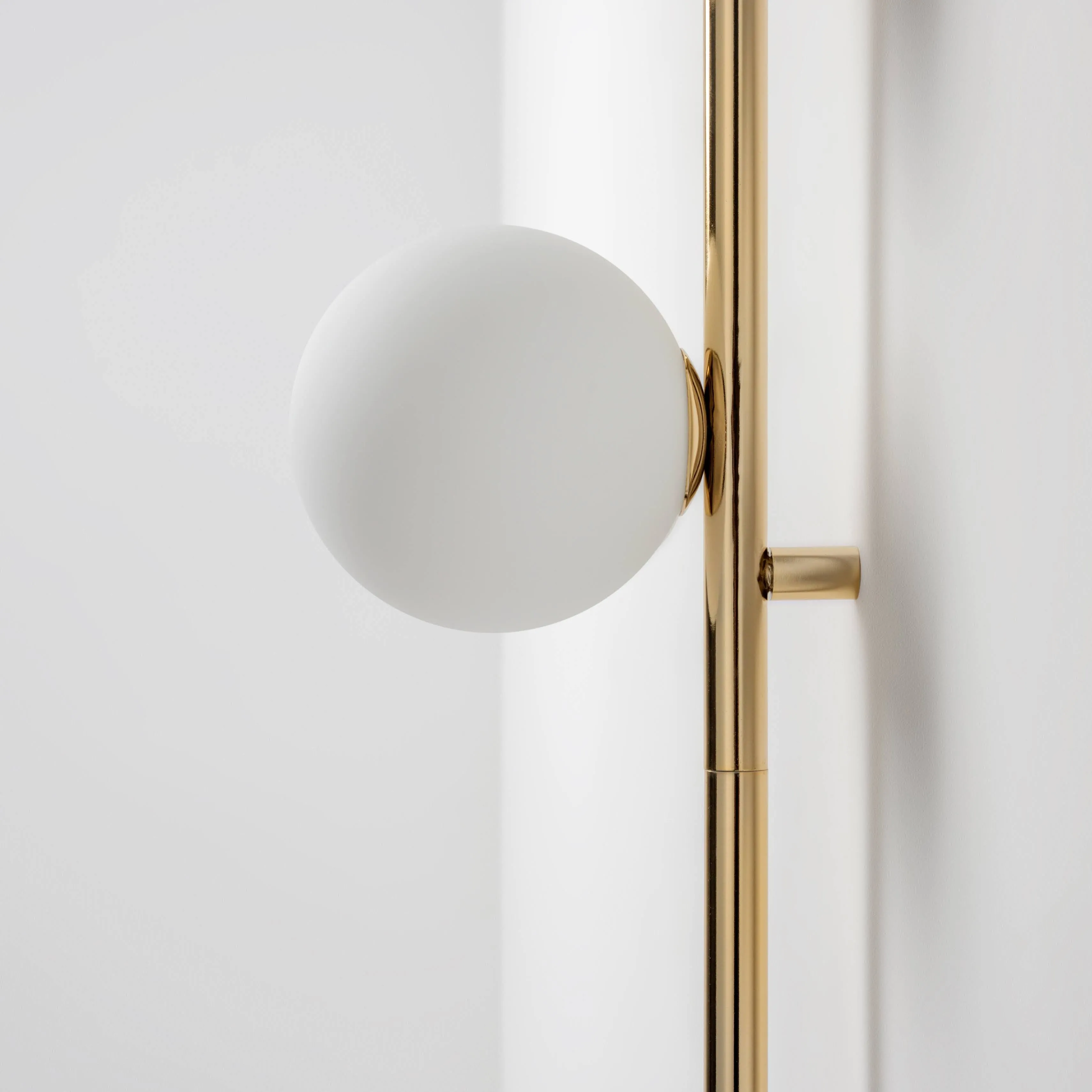 3 Shade Bar Opal Ball Wall Light | Brass