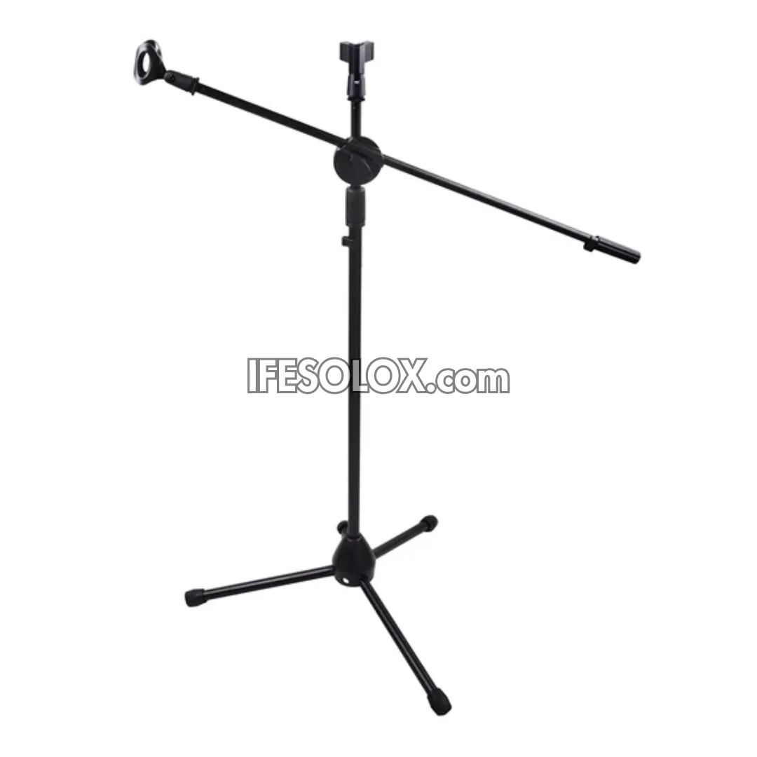 Adjustable Height Microphone Stand with Tripod Base - Brand New