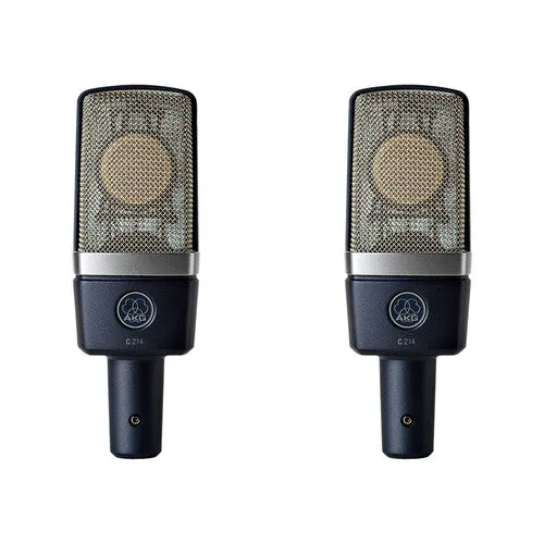 AKG 3185X00110 C214MP Large-Diaphragm Cardioid Condenser Microphone (Matched Pair)