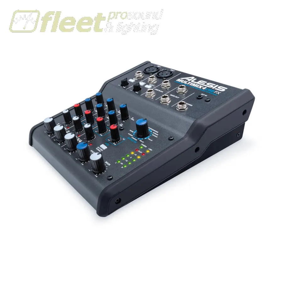 Alesis MultiMix 4 Channel USB Mixer with effects