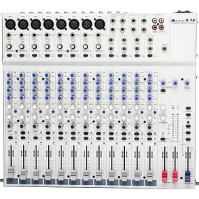 Alto Professional S16 16-Channel 2-Bus Desktop Recording Mixer