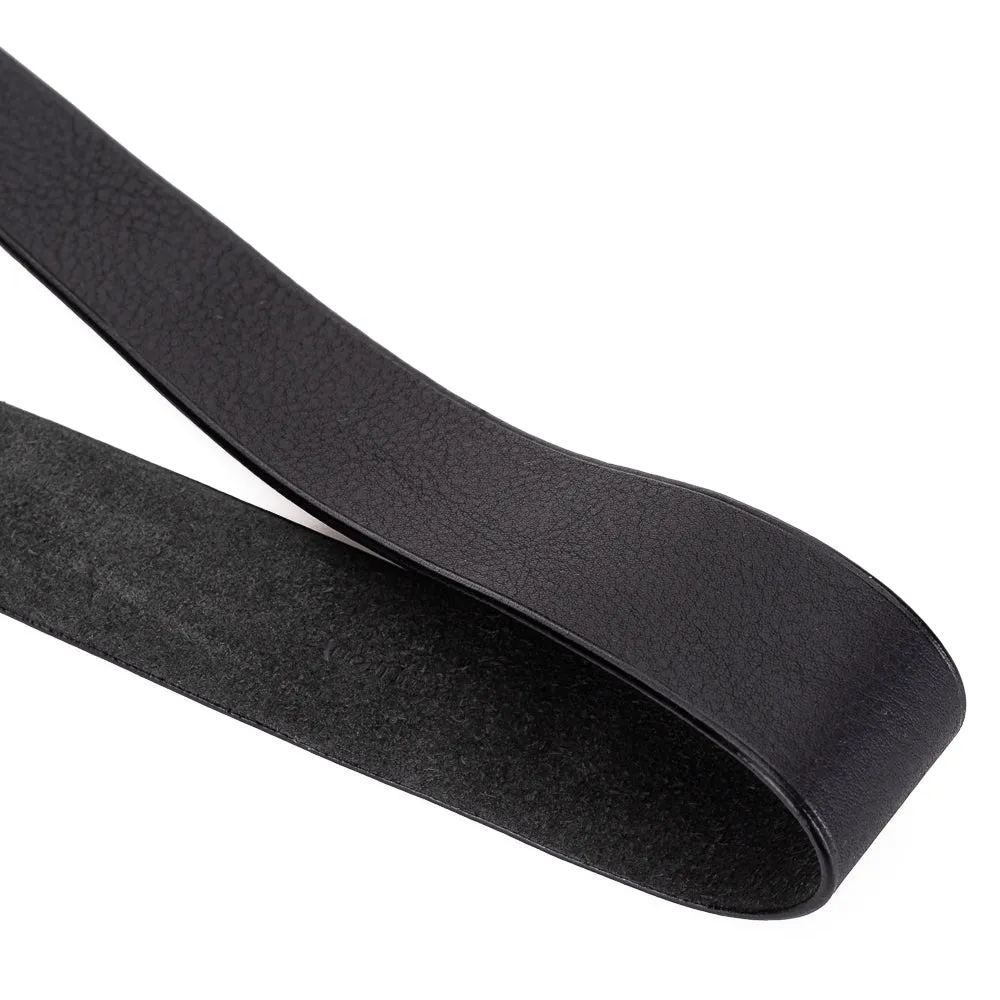 Arte di Mano Boa Neck Strap, XL, 120cm - Minerva Black with White Stitching