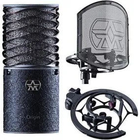 Aston Microphones Origin Large-diaphragm Condenser Microphone Bundle - Black