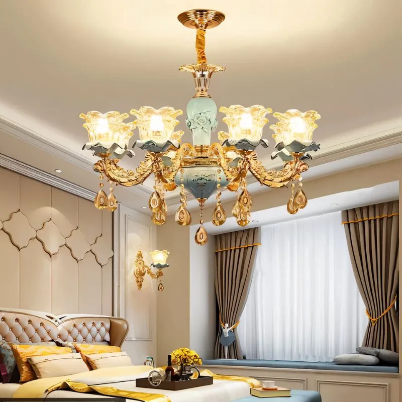 Blanche Chandelier - Blue