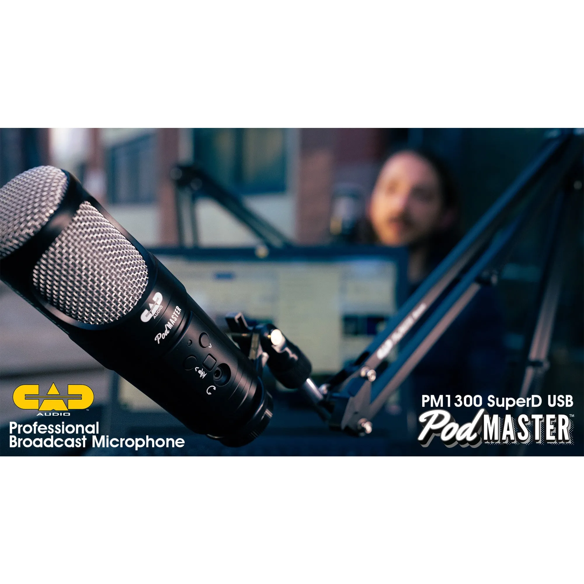 CAD Audio PM1300 PodMaster SuperD USB Professional Microphone