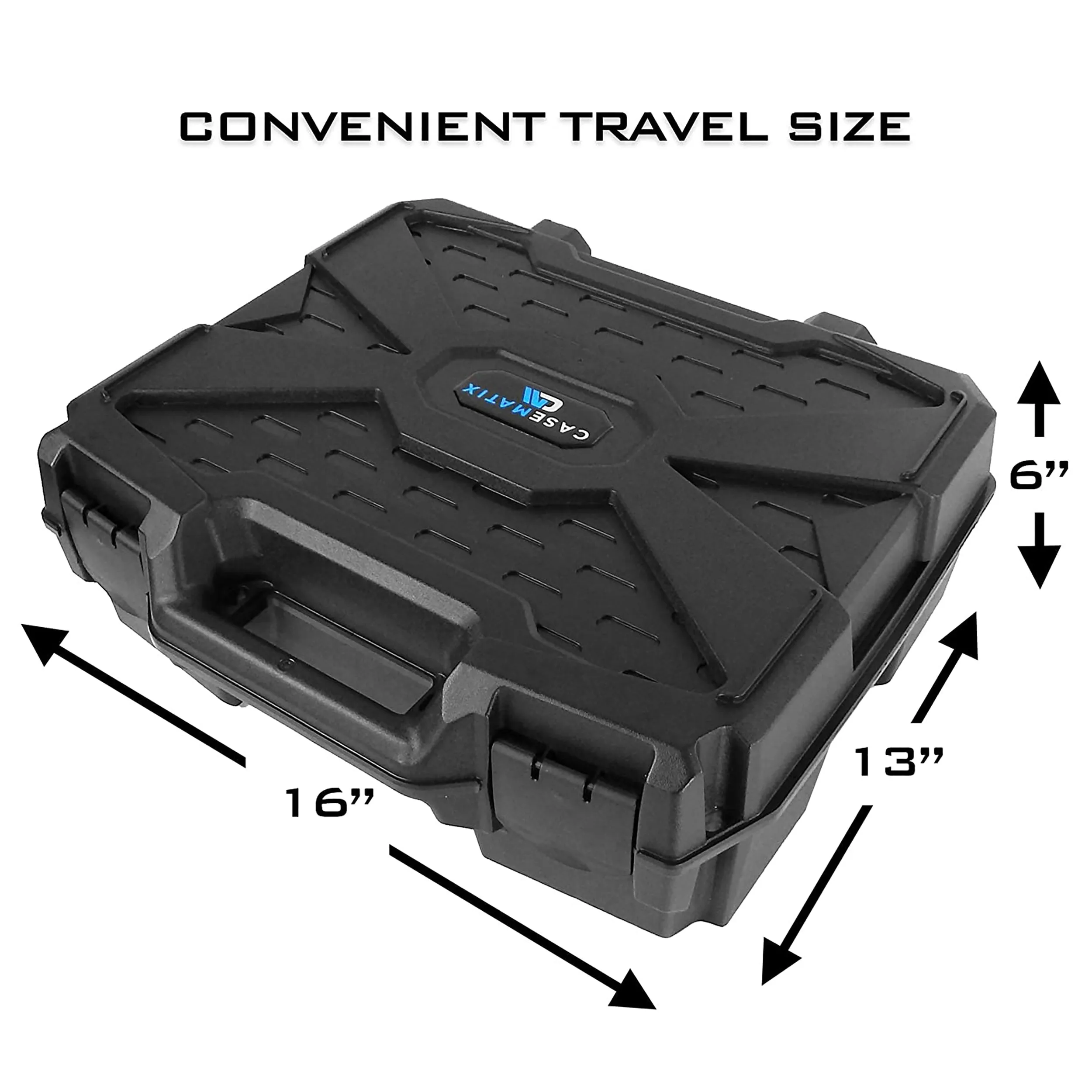 CASEMATIX Hard Shell Microphone Case Compatible with Sennheiser, Audio -Technica or Shure Wireless Mic System - Dual Layer Foam - Includes Case Only