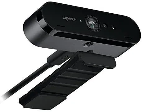 Certified Refurbished - Logitech Brio Webcam - 90 Fps - USB 3.0-4096 X 2160 Video - Auto-Focus - 5X Digital Zoom