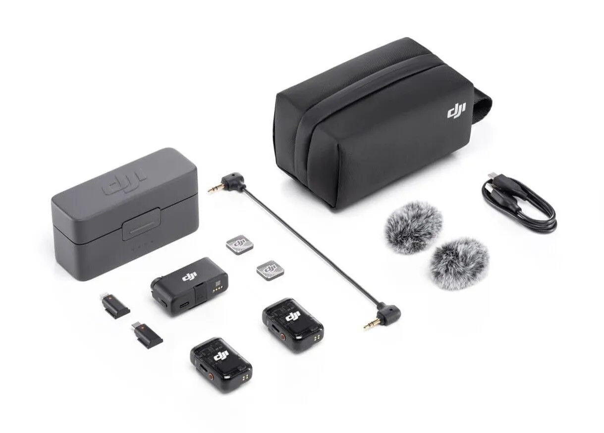 DJI Mic 2 (2 TX   1 RX   Charging Case)（FCC）