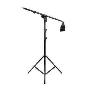 Dynamic Audio & Lighting Boom Arm Set With Heavy Duty Light Stand - Bundle