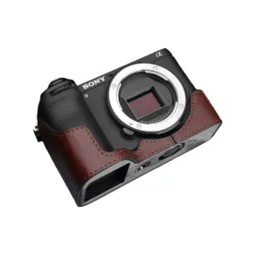 Gariz Brown XS-CHA6700BR Genuine Leather Half Case for Sony A6700