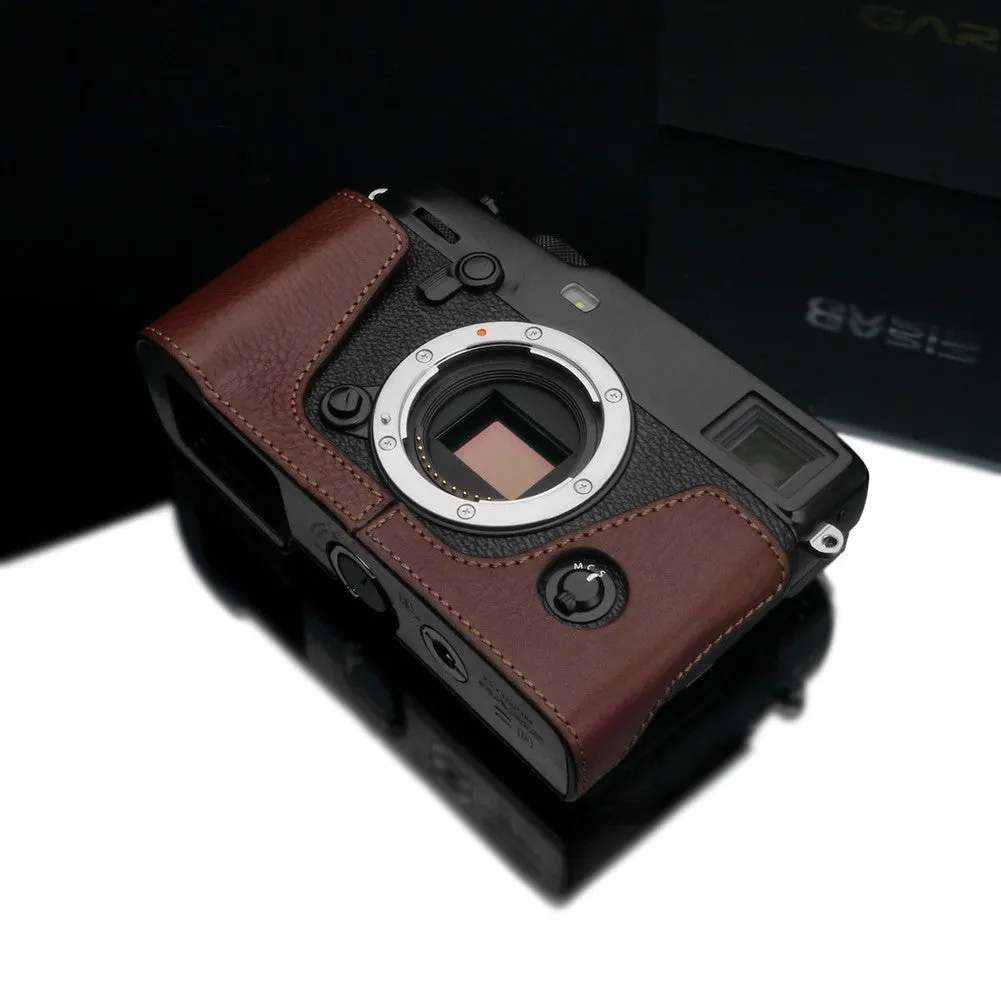 Gariz XS-CHXP3BR Brown Leather Half Case for Fuji X-Pro 3