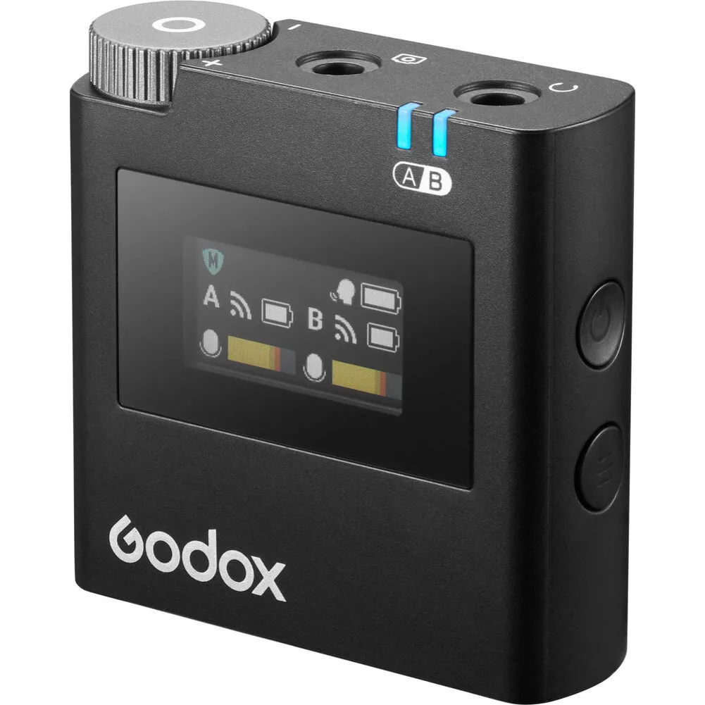 Godox Virso M2 2-Person Wireless Microphone System for Cameras and Smartphones (2 TX   1 RX)