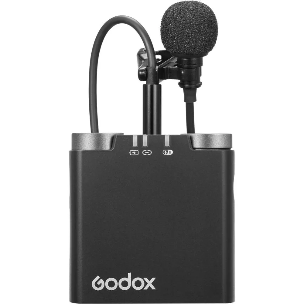 Godox Virso S M2 2-Person Wireless Microphone System for Sony Cameras and Smartphones (2 TX   1 RX)