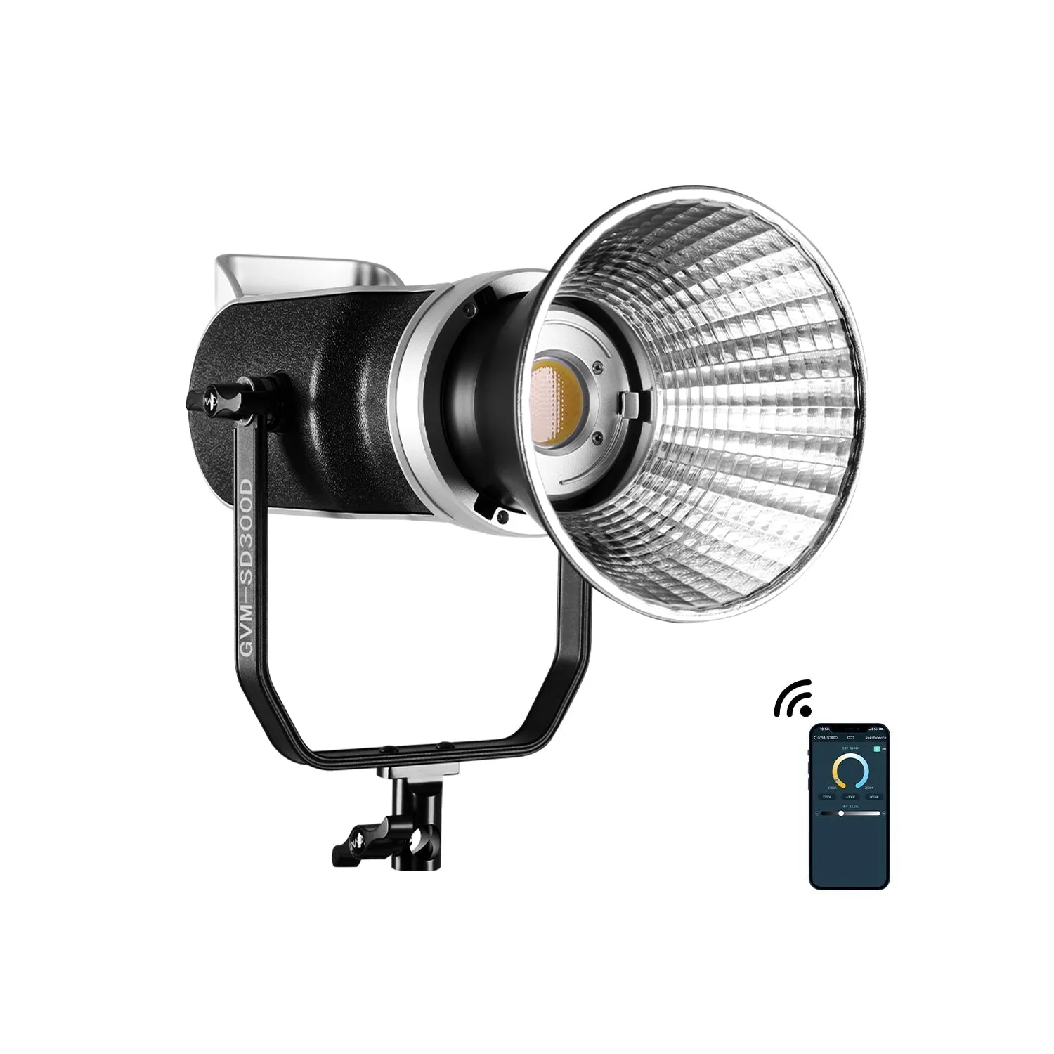 GVM-SD300D 300W Bi-Color LED Video Light High Power   Monolight 3 kits