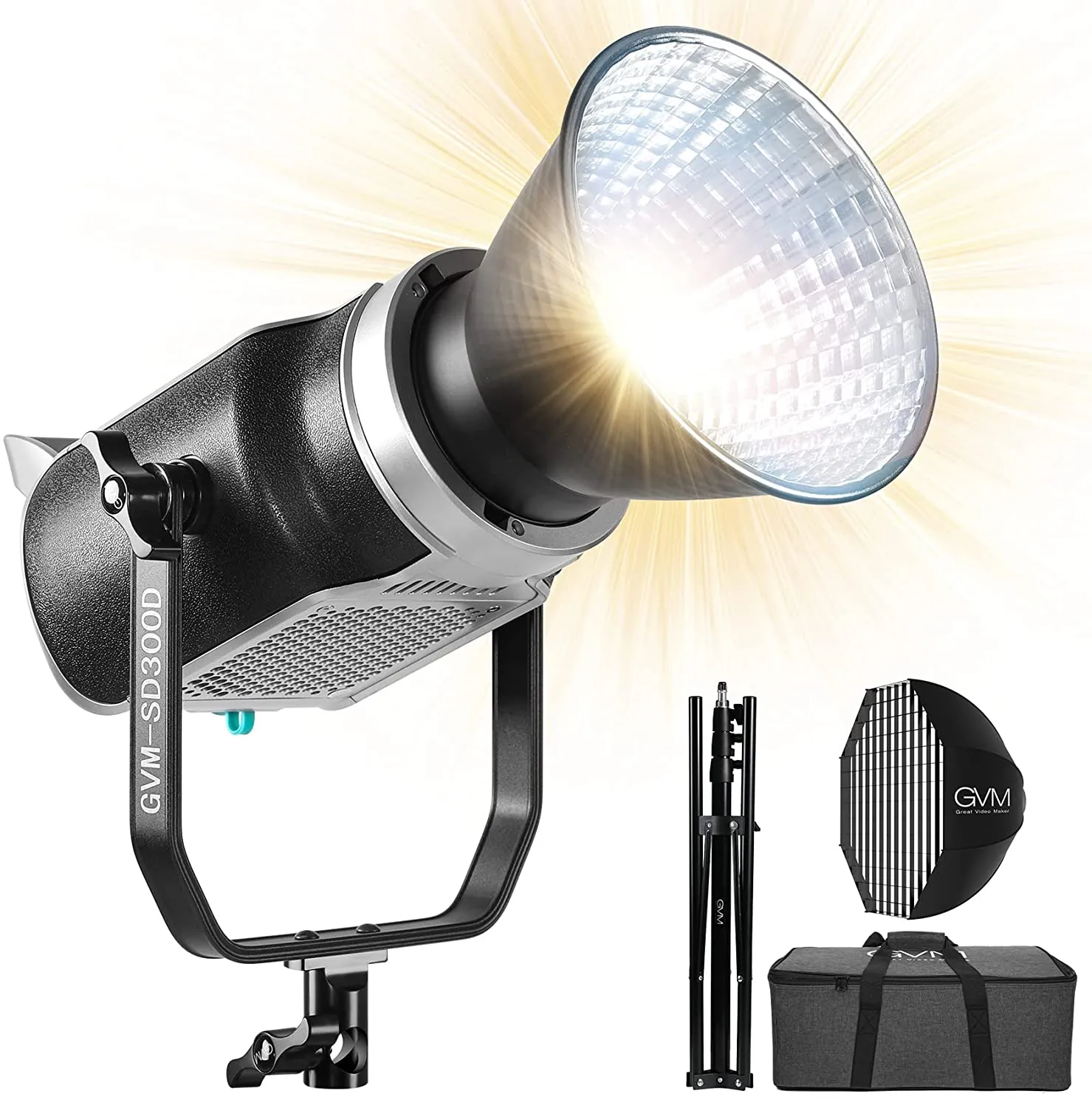 GVM-SD300D 300W Bi-Color LED Video Light High Power   Monolight 3 kits