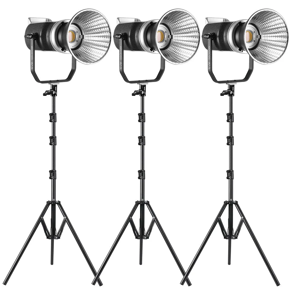 GVM-SD300D 300W Bi-Color LED Video Light High Power   Monolight 3 kits