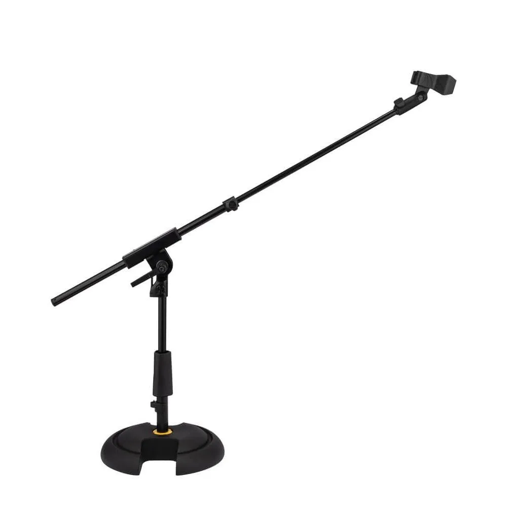 Hercules Low Profile Round Base Microphone Stand w/EZ Microphone Clip