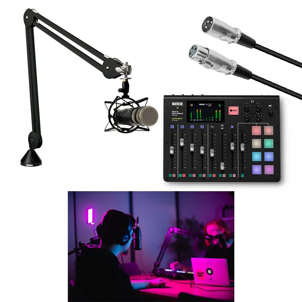 Hypop Professional Level Podcaster Kit (RodeCaster, Procaster, Rode Studio Boom Arm) - Bundle