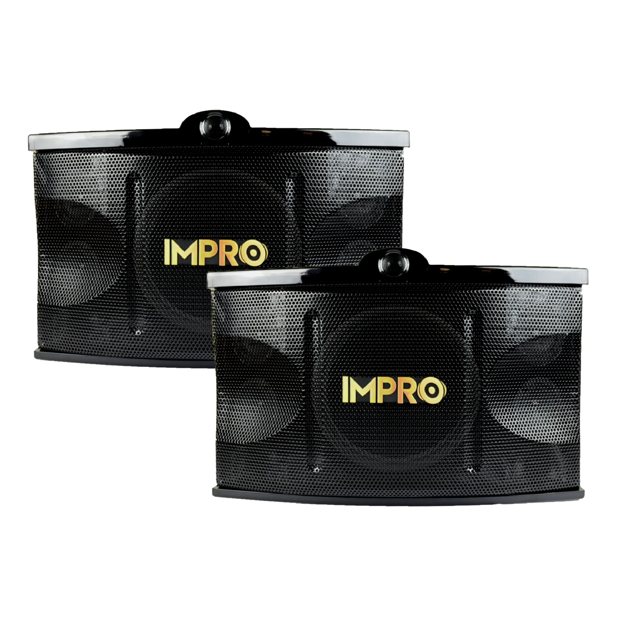 ImPro Epic Party Bundle 2 with Mixing Amplifier, Speakers, Microphones, and Accessories (5 Items)