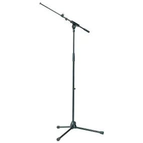 K&M Tripod Microphone Stand with Adjustable Boom Intermediate - Black