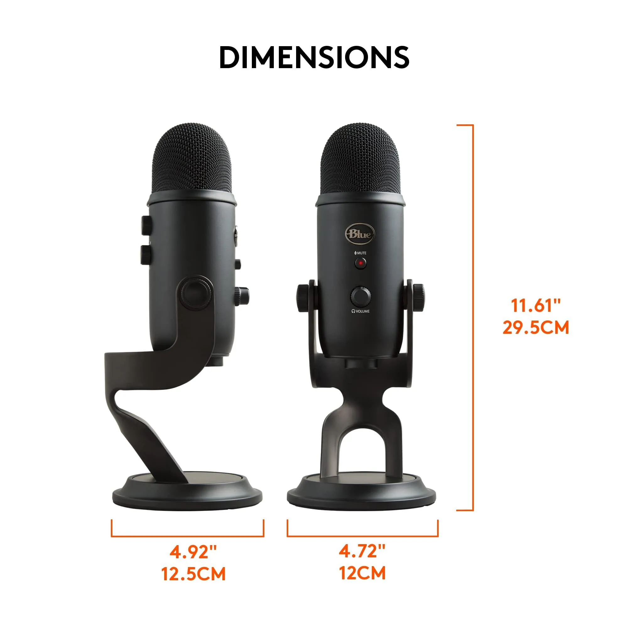 Logitech for Creators Blue Yeti USB Microphone for Gaming, Streaming, Podcasting.