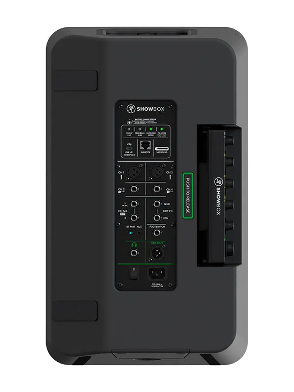 Mackie SHOWBOX Battery-Powered All-In-One Live Performance Rig With Breakaway Mix Control