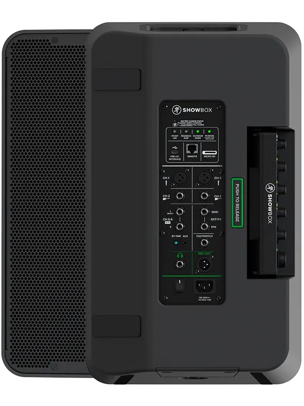 Mackie SHOWBOX Battery-Powered All-In-One Live Performance Rig With Breakaway Mix Control