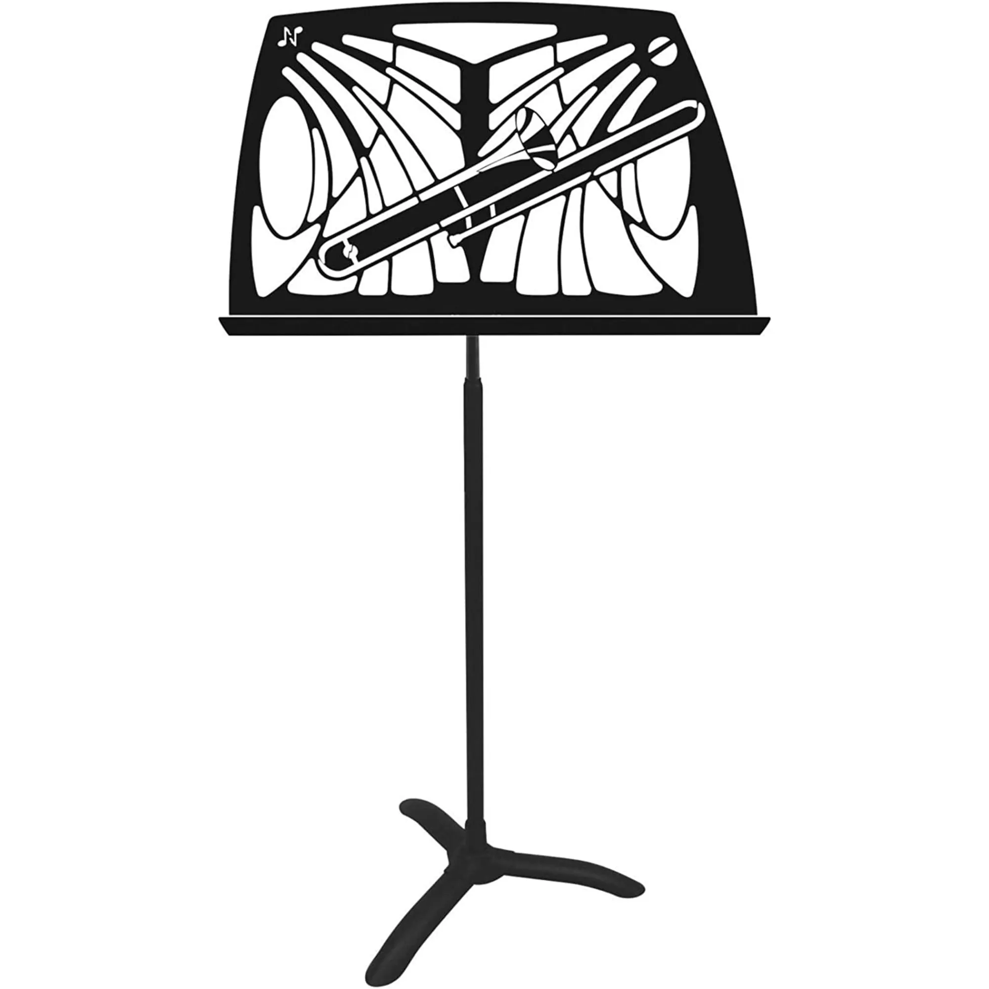 Manhasset Noteworthy Trombone Design Music Stand, Black