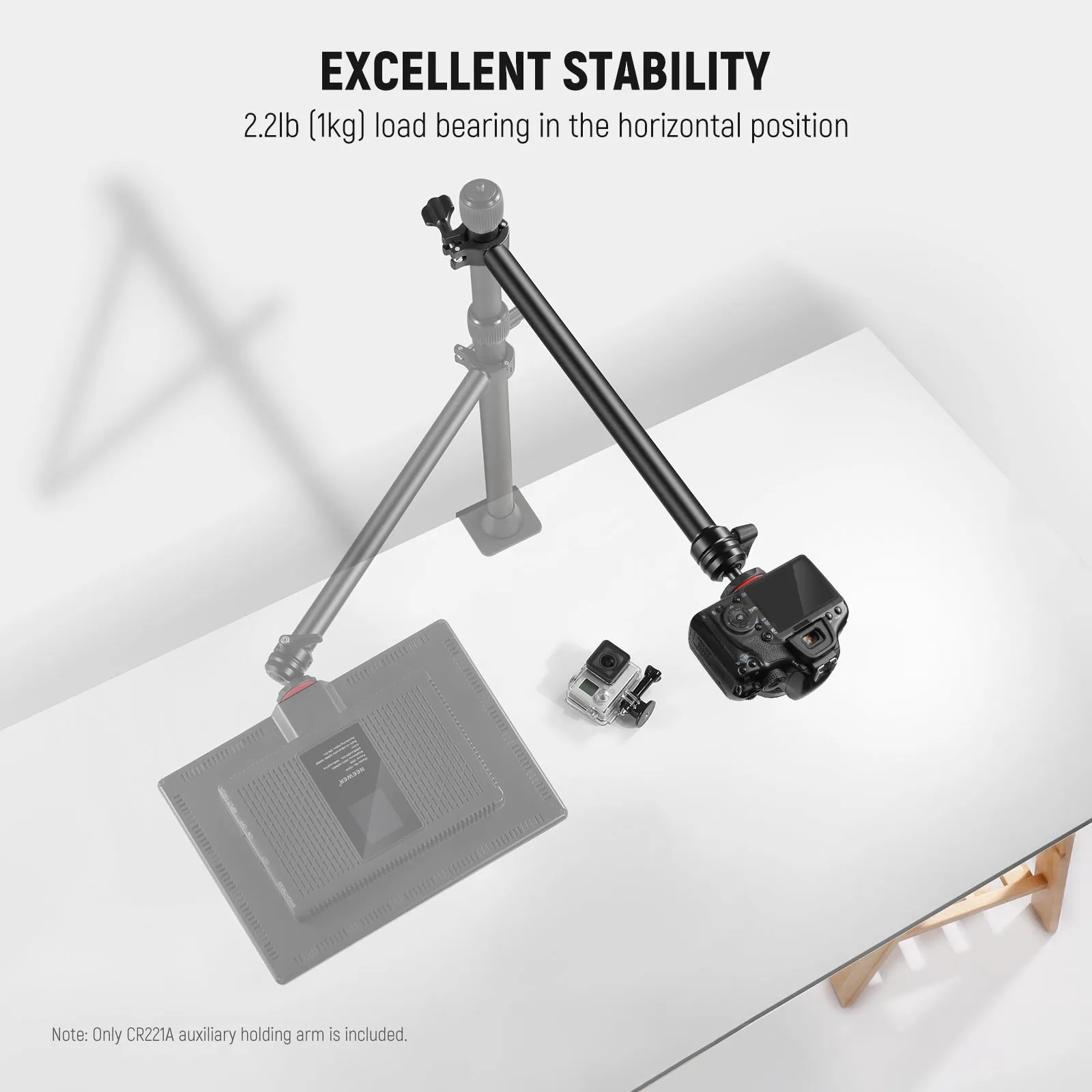 NEEWER CR221A Camera Mount Stand Extension Arm