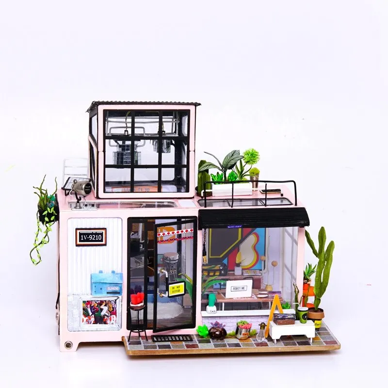 New DIY Kevin's Studio with Furniture   Miniature Wooden Doll House    DG13