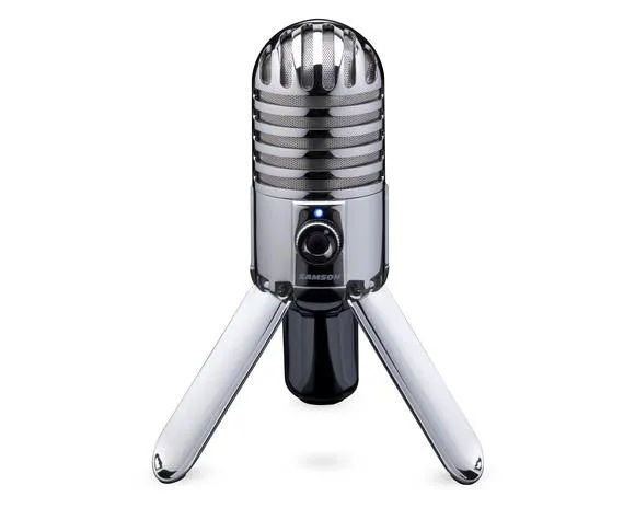 Original Samson Meteor Mic Studio Recording Condenser Microphone Fold-back Leg with USB Cable Carrying Bag for computer