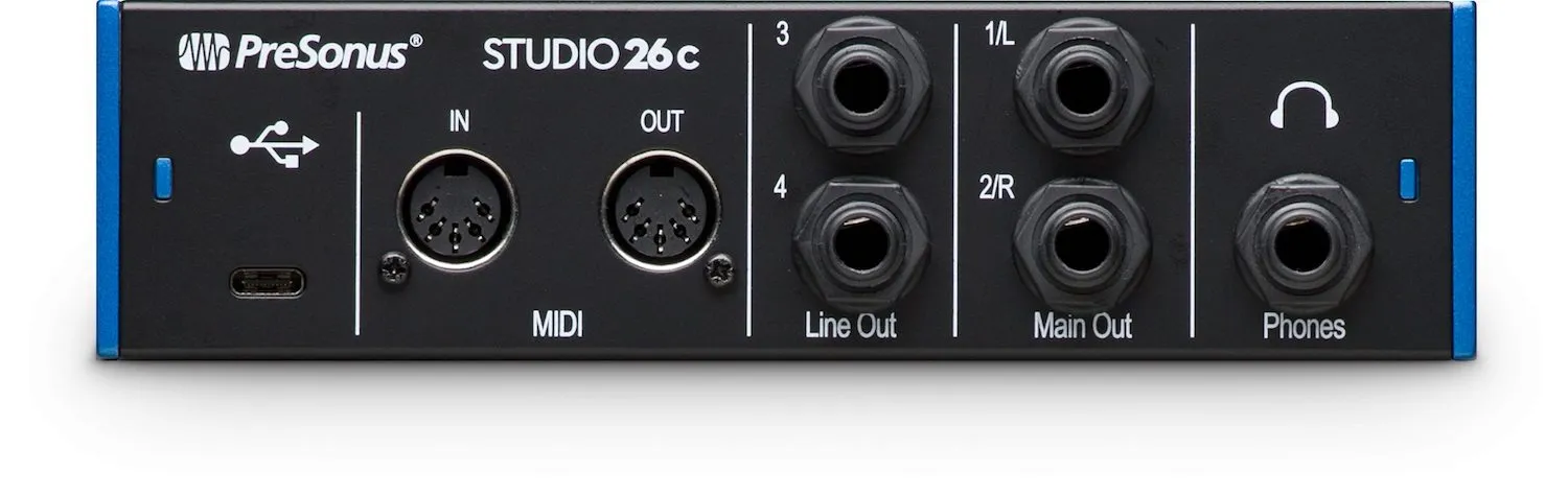 Presonus Studio 26c USB-C Audio and Midi Interface