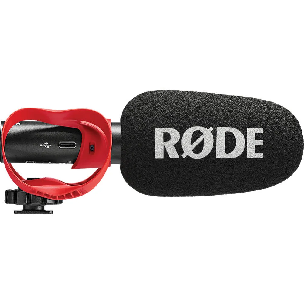 RODE VideoMic GO II-H Ultracompact Analog/USB Camera-Mount Shotgun Microphone (Helix Mount)