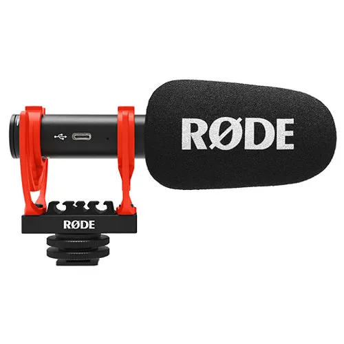 Rode VideoMic GO II Ultracompact Analog-USB Camera-Mount Shotgun Microphone