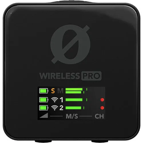 RODE Wireless PRO 2-Person Clip-On Wireless Microphone System-Recorder with Lavaliers (2.4 GHz)