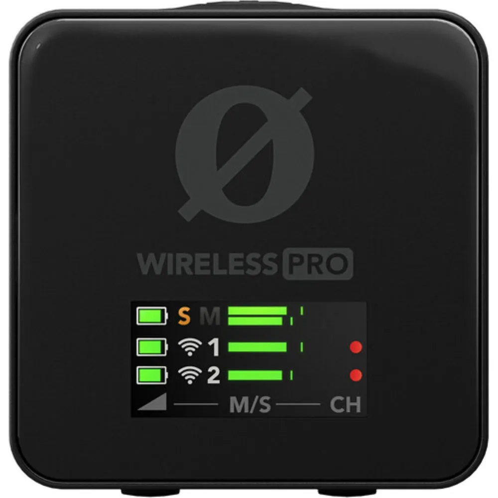 RODE Wireless PRO 2-Person Clip-On Wireless Microphone System/Recorder with Lavaliers | 2.4 GHz