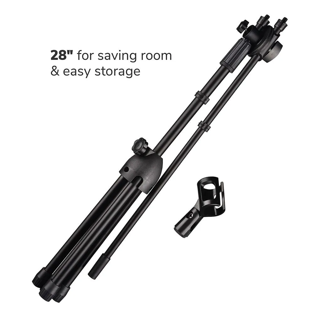 TheLAShop Mic Stand Boom Arm Adjustable Height 2'8" to 5'11"