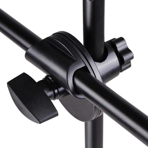 TheLAShop Mic Stand Boom Arm Dual Mic Mounts Height 2'8" to 5'11"