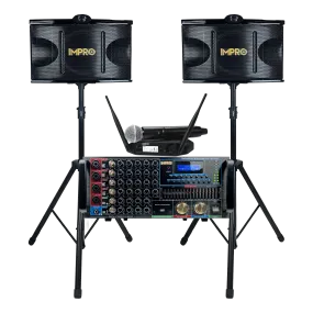 Ultra Elite Bundle with Mixing Amplifier, Speakers, SHURE GLXD24  Microphones, and Accessories (4 items)