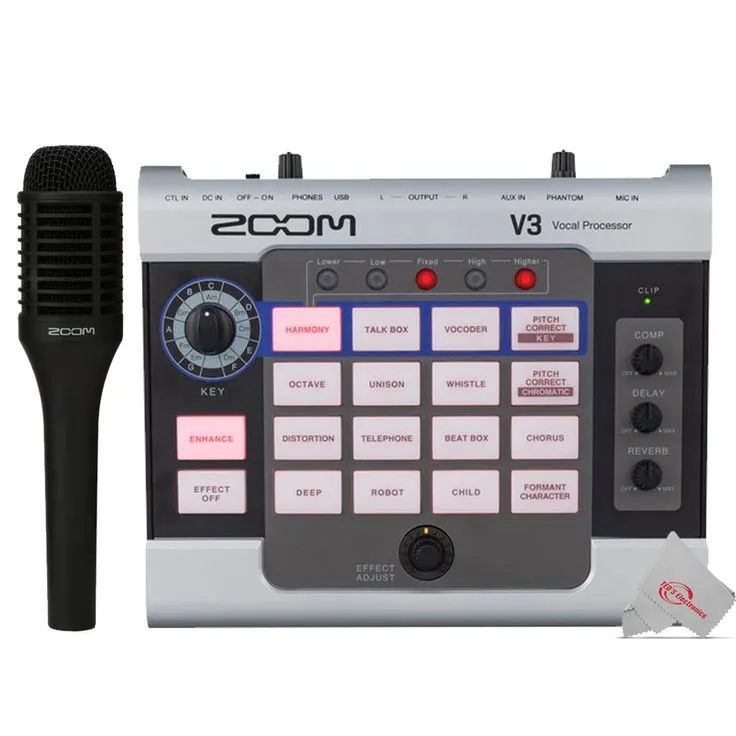 Zoom V3 Vocal Processor    Zoom SGV-6 Vocal Microphone for V6 And V3 Vocal Processors